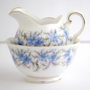 Tuscan Vintage Mini Creamer Sugar Bowl Set